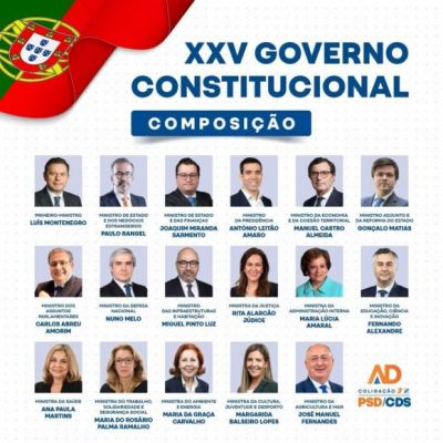 Portal do  XXV GOVERNO DA REP&Uacute;BLICA PORTUGUESA